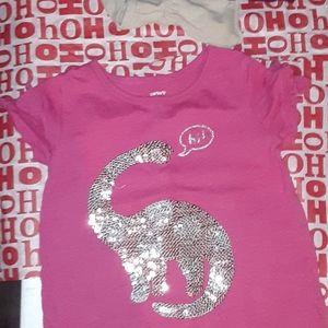 A pink shirt